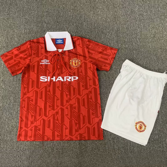 Jersey 1992/94 Manchester United Local Manga corta Niño Retro