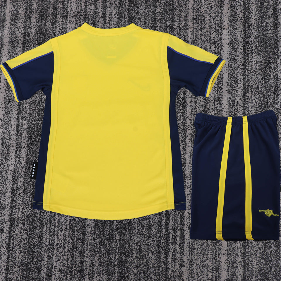 jersey 2000/2001 arsenal visitante manga corta niño retro