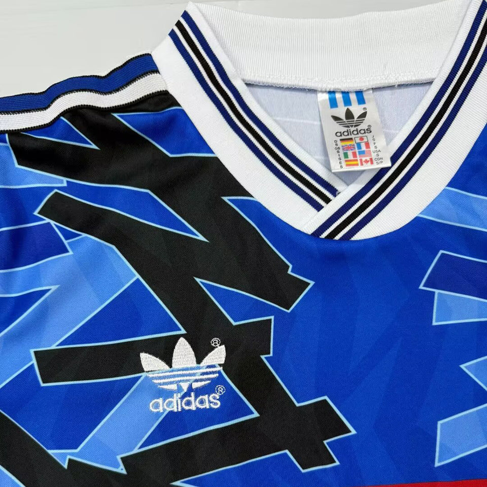 jersey 1993/1994 schalke 04 local manga corta versión fan retro