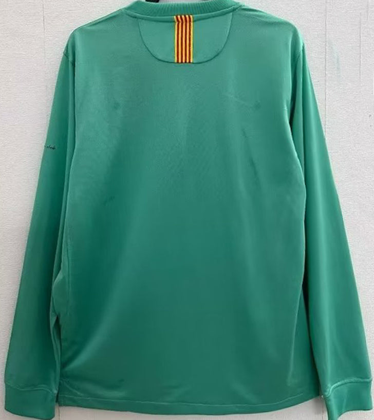 Jersey 2010/11 Barcelona Visitante Manga larga Versión Fan Retro