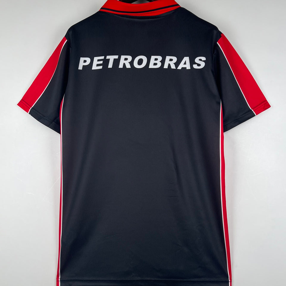 jersey 1999 flamengo tercero manga corta versión fan retro
