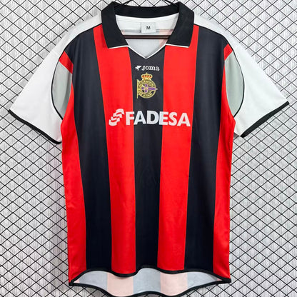 Jersey 2001/2002 Deportivo La Coruna Visitante Manga corta Versión Fan Retro