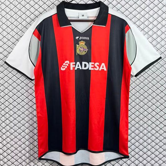 Jersey 2001/2002 Deportivo La Coruna Visitante Manga corta Versión Fan Retro