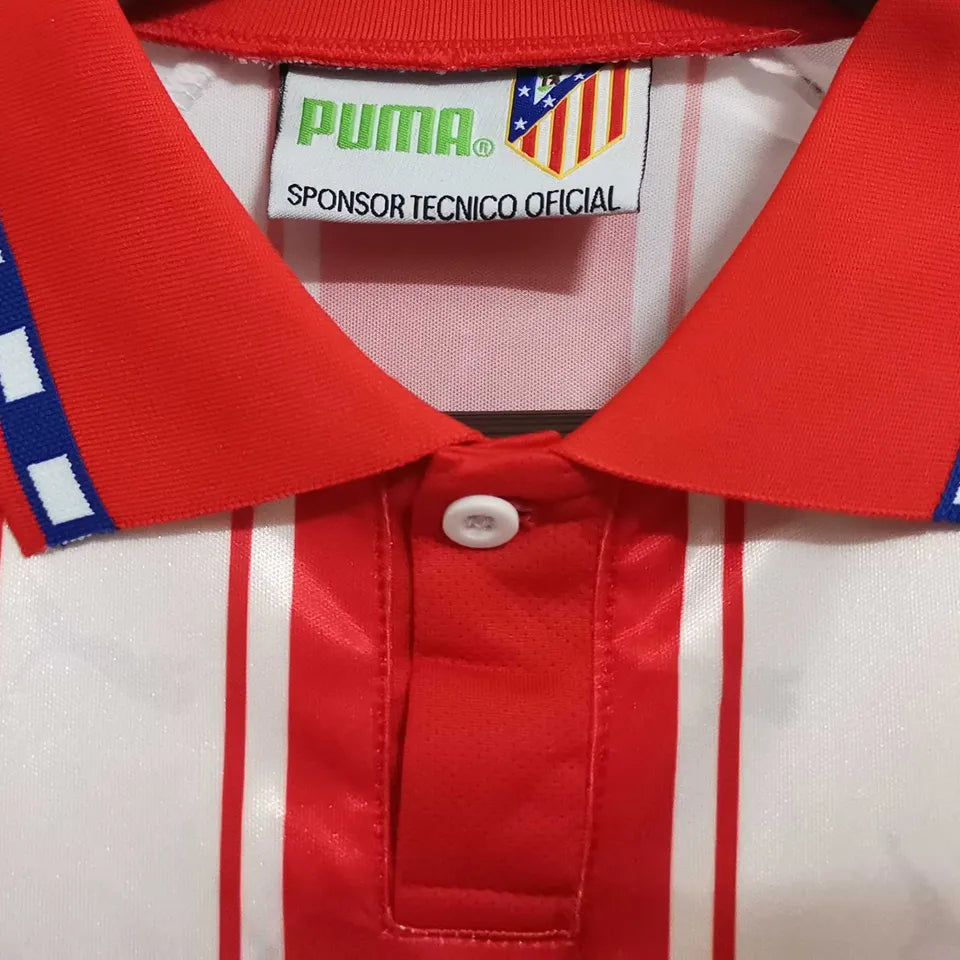 Jersey 1994/1995 Atletico de Madrid Local Manga corta Versión Fan Retro