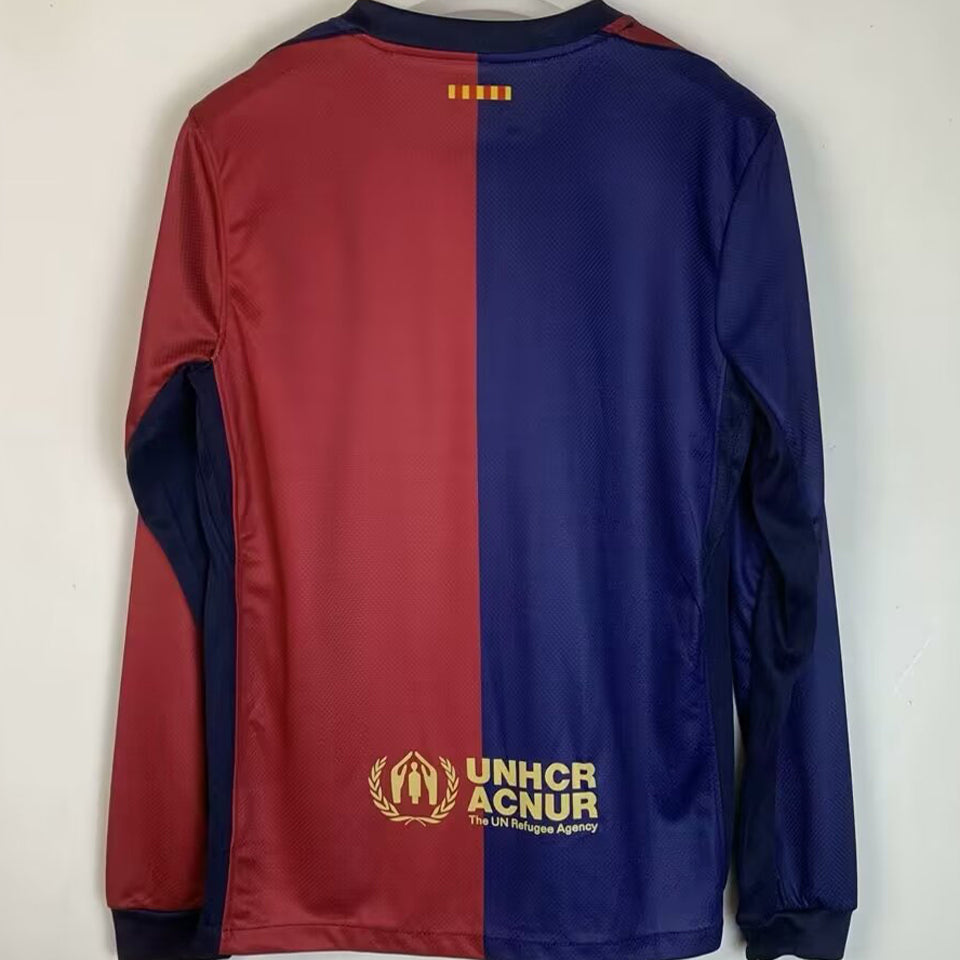 Jersey 2024/25 Barcelona Local Manga larga Versión Fan