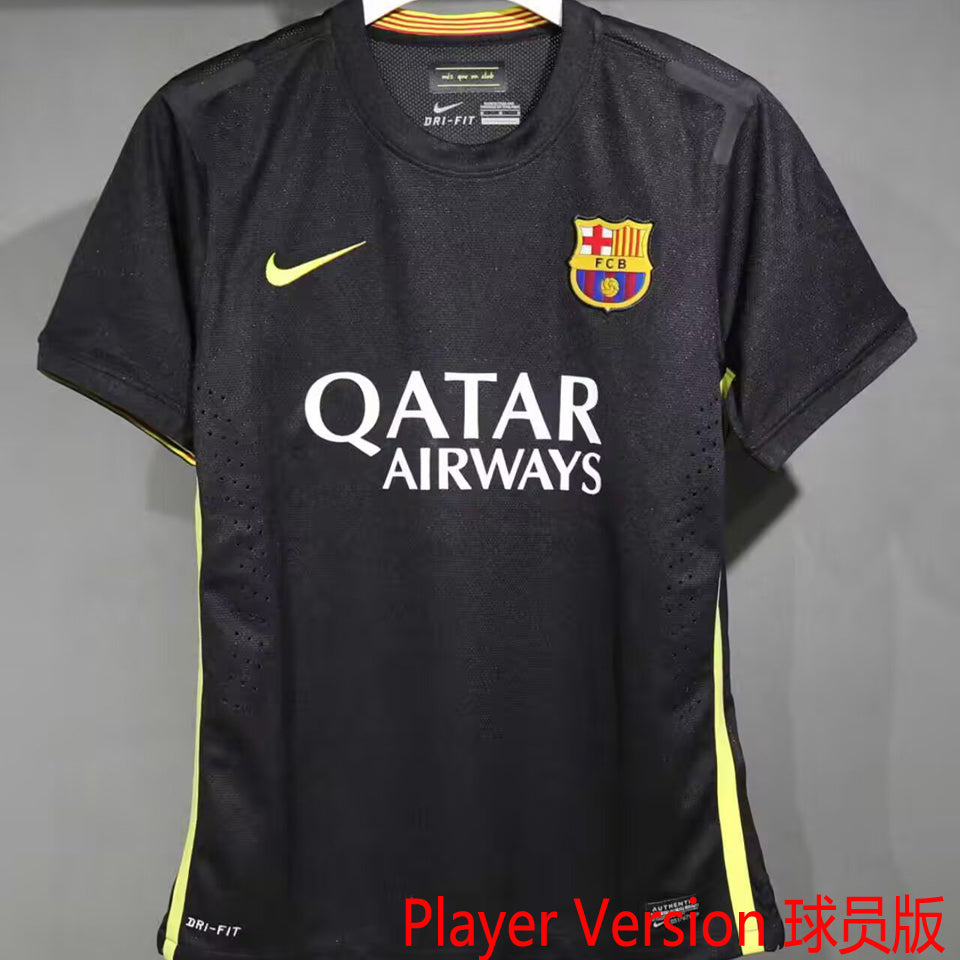 jersey 2013/14 barcelona tercero manga corta versión jugador retro