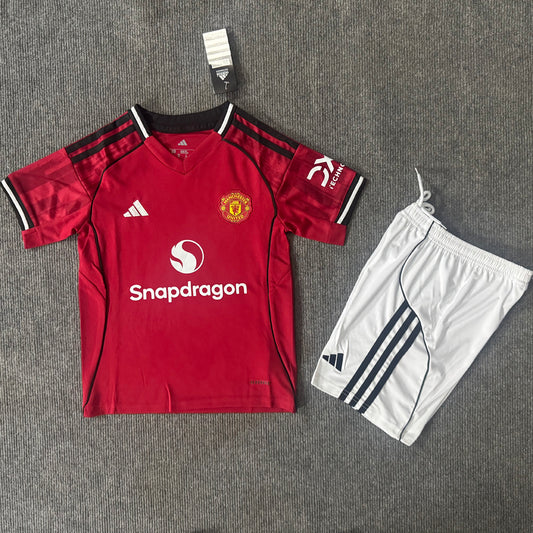 Jersey 2025/26 Manchester United Local Manga corta Niño