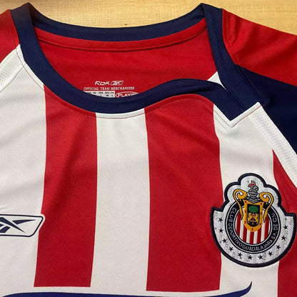 Jersey 2007/2008 Chivas Local Manga corta Versión Fan Retro