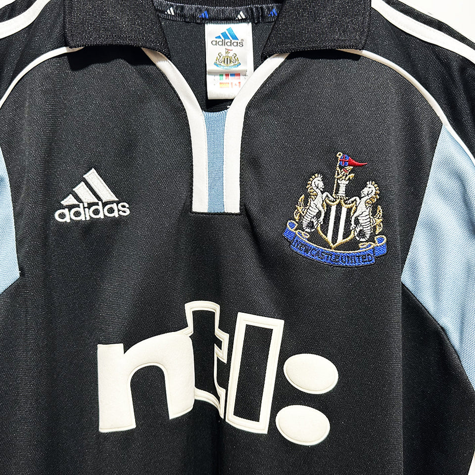 jersey 2000/02 newcastle visitante manga corta versión fan retro