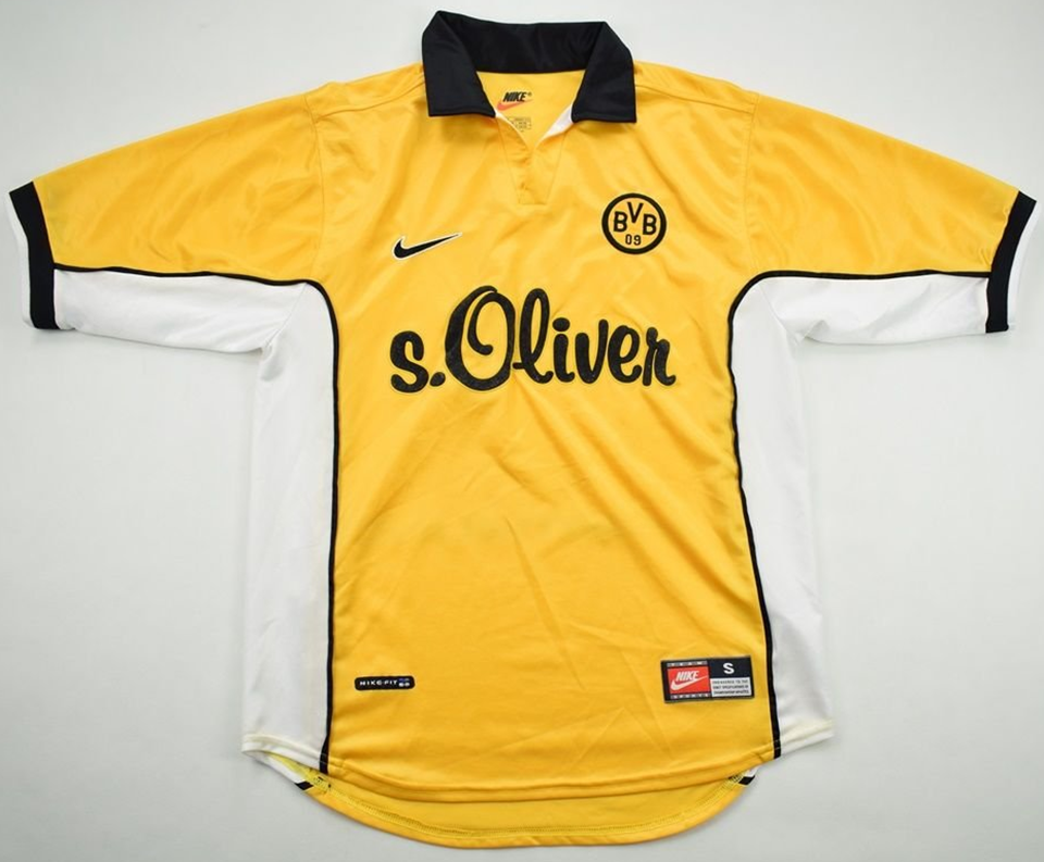 jersey 1998/2000 borussia dortmund local manga corta versión fan retro