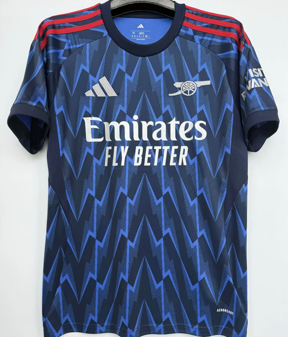 jersey 2025/26 arsenal visitante manga corta versión fan