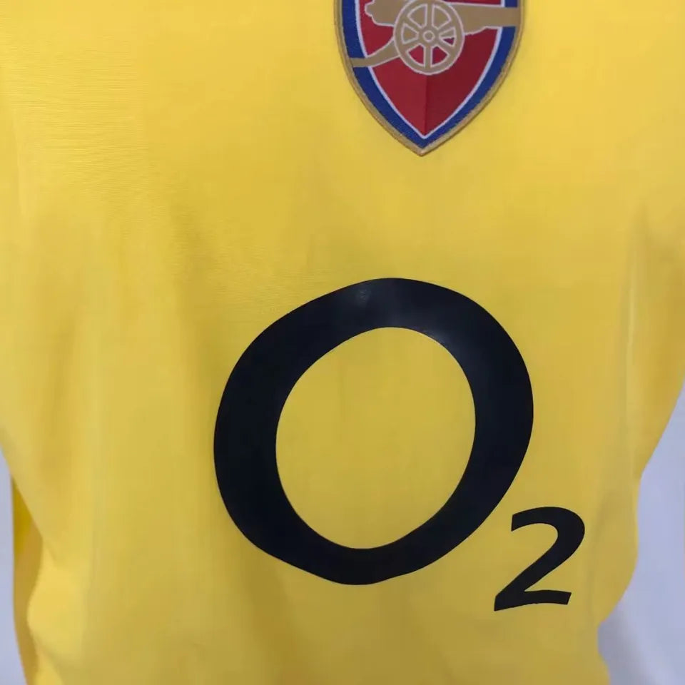 Jersey 2005/06 Arsenal Visitante Manga corta Versión Fan Retro