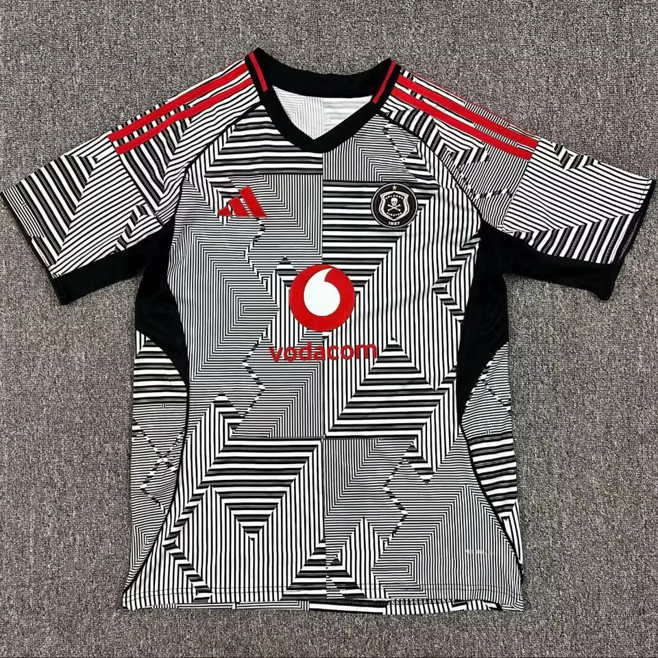 Jersey 2025/26 Orlando Pirates Visitante Manga corta Versión Fan