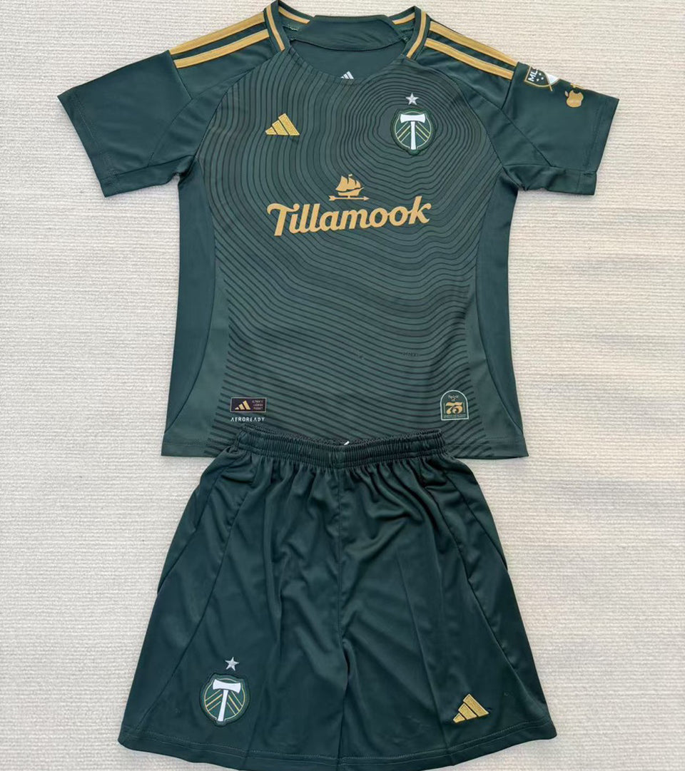 jersey 2025/26 portland timbers local manga corta niño