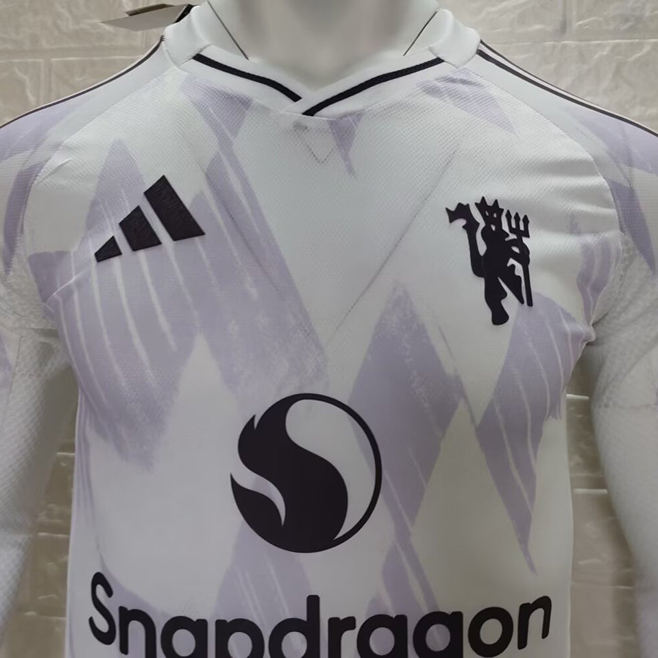 Jersey 2025/26 Manchester United Visitante Manga larga Versión Jugador