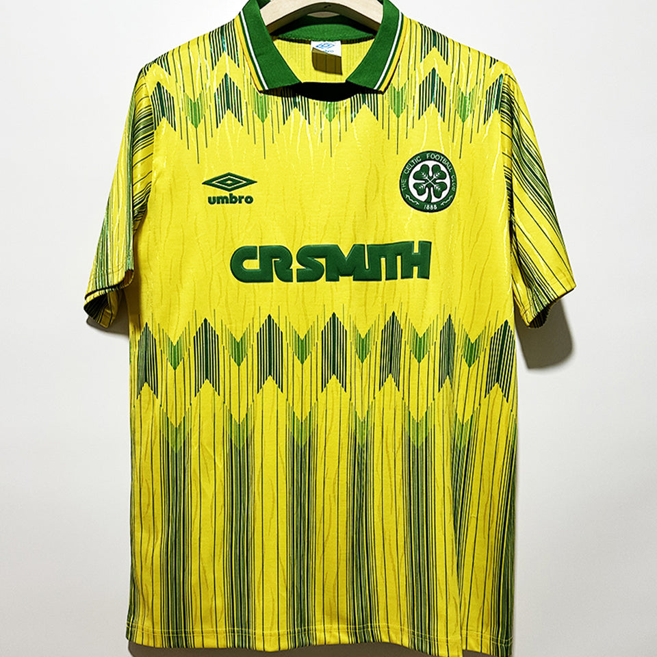 jersey 1989/1991 celtic visitante manga corta versión fan retro