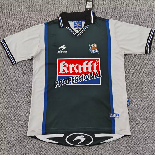 Jersey 2000/2002 Real Sociedad Visitante Manga corta Versión Fan Retro