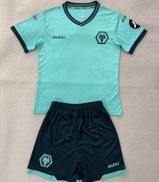 Jersey 2025/26 Wolves Visitante Manga corta Niño