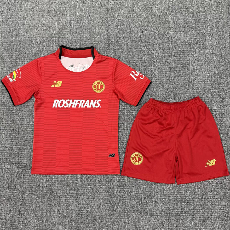 jersey 2025/26 deportivo toluca local manga corta niño