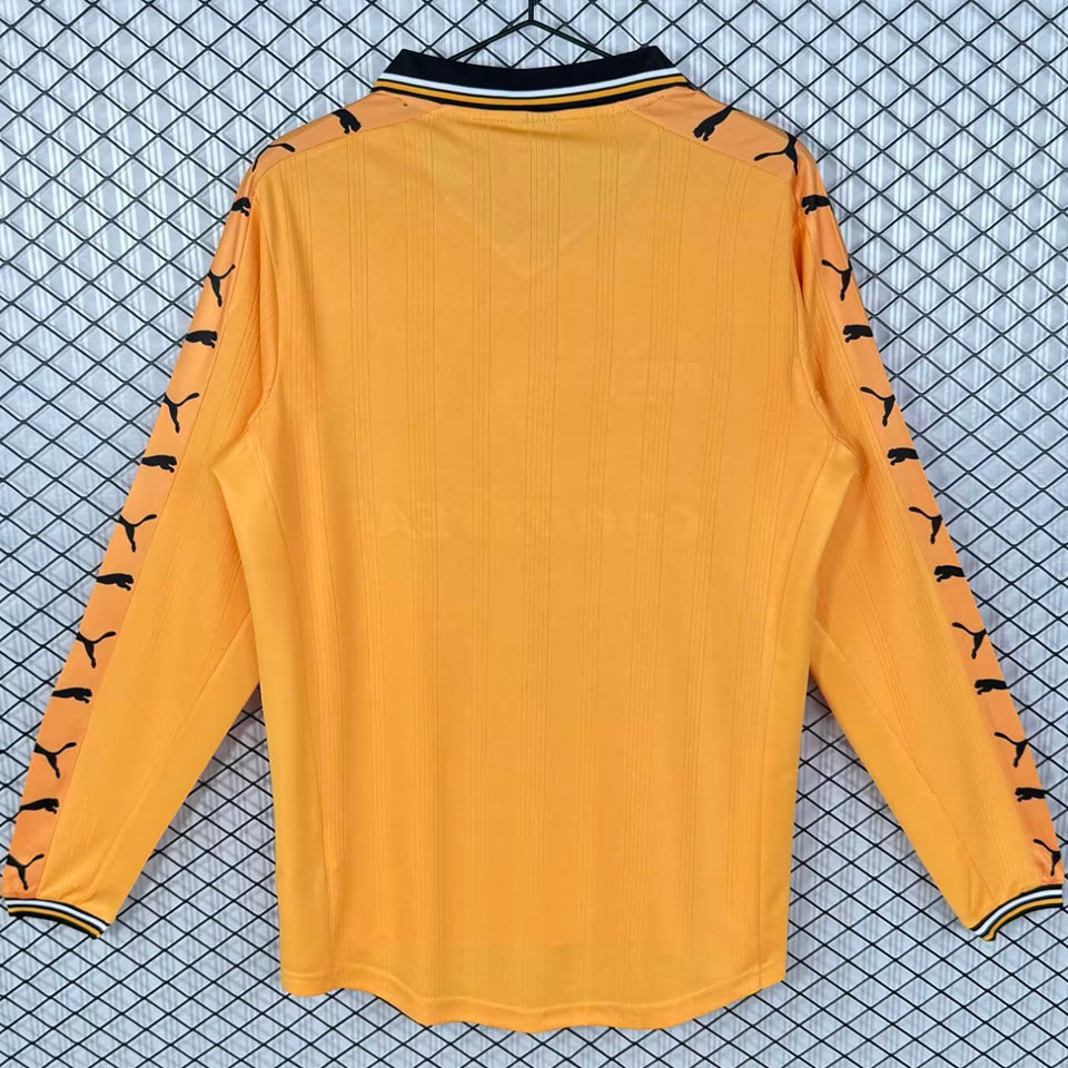 jersey 1998/1999 wolves local manga larga versión fan retro