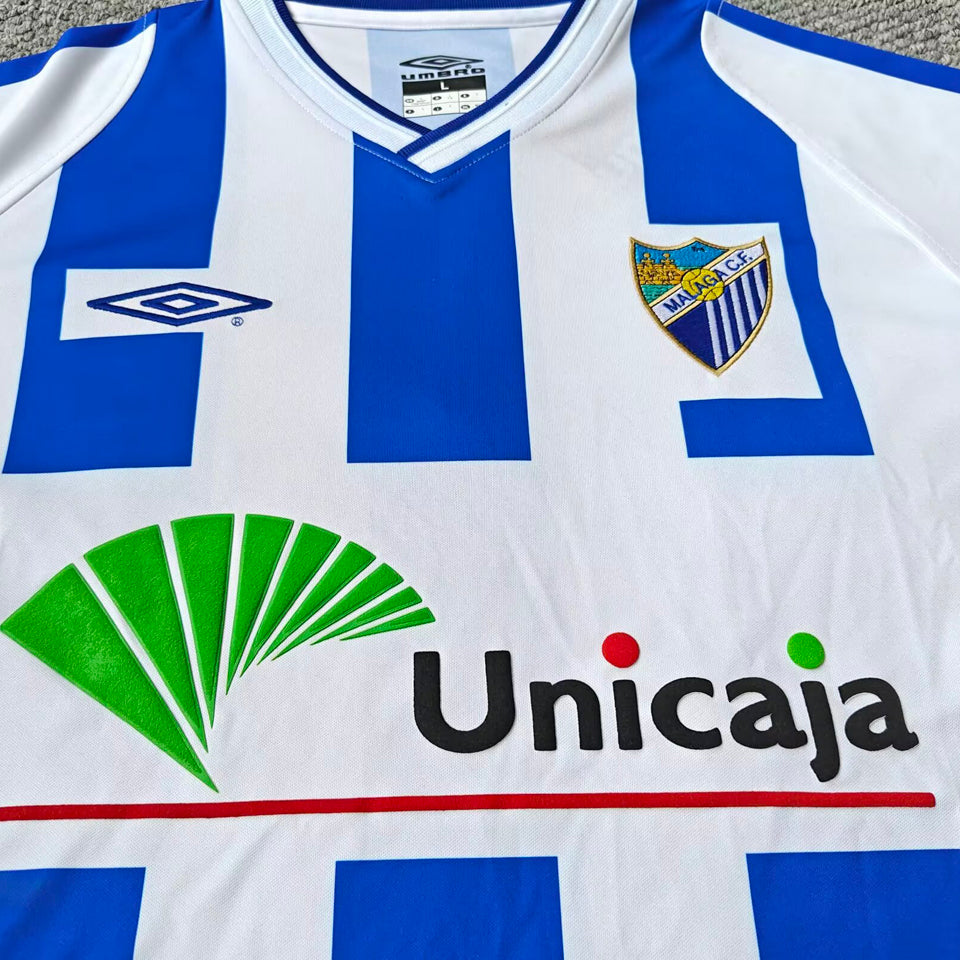 jersey 2001/2002 malaga local manga corta versión fan retro