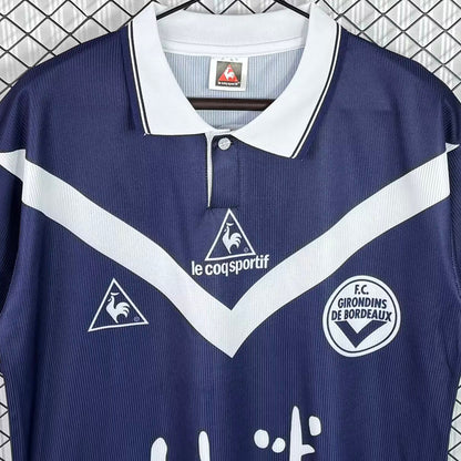 Jersey 1998/1999 FC Girondins de Bordeaux Local Manga corta Versión Fan Retro