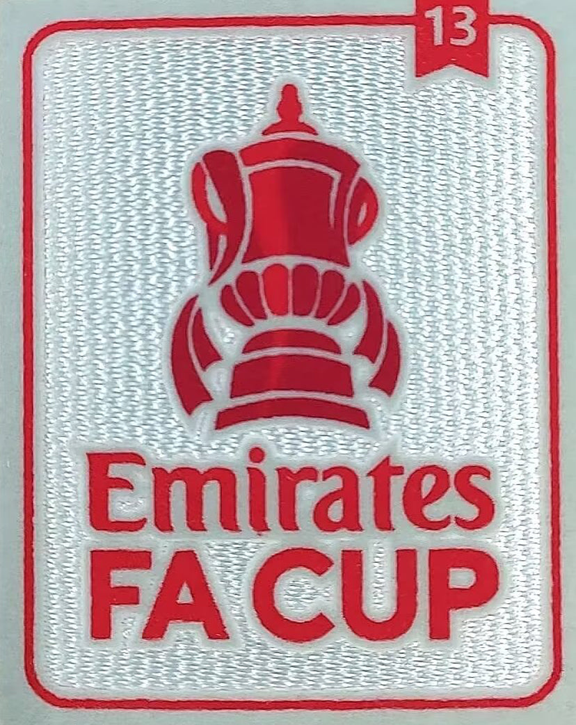 1977 emirates fa cup 13 patch parches/letras