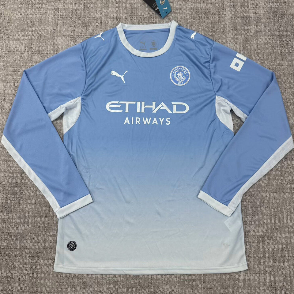 jersey 2026/27 manchester city local manga larga versión fan