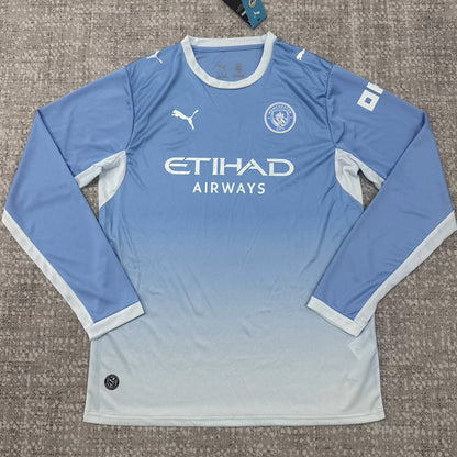 Jersey 2026/27 Manchester City Local Manga larga Versión Fan