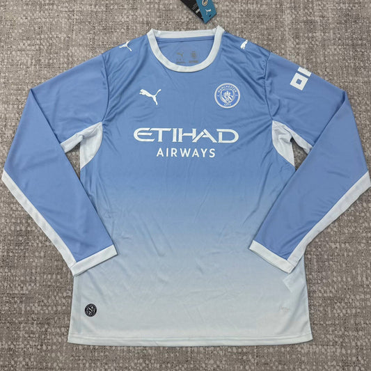 Jersey 2026/27 Manchester City Local Manga larga Versión Fan