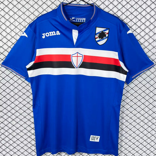 Jersey 2015/2016 Sampdoria Local Manga corta Versión Fan Retro
