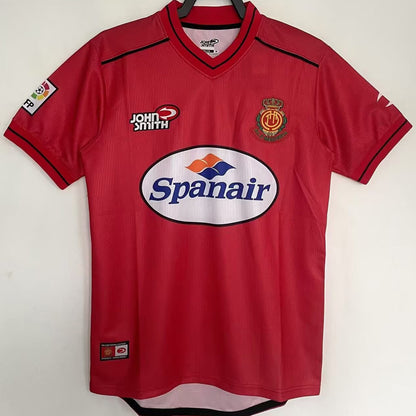 Jersey 2000/2001 Mallorca Local Manga corta Versión Fan Retro