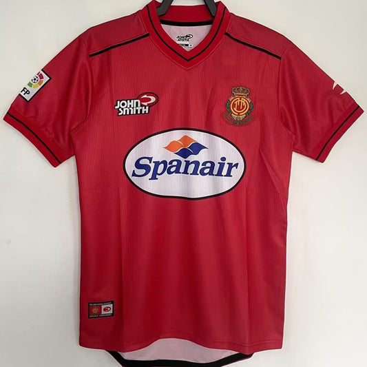 Jersey 2000/2001 Mallorca Local Manga corta Versión Fan Retro