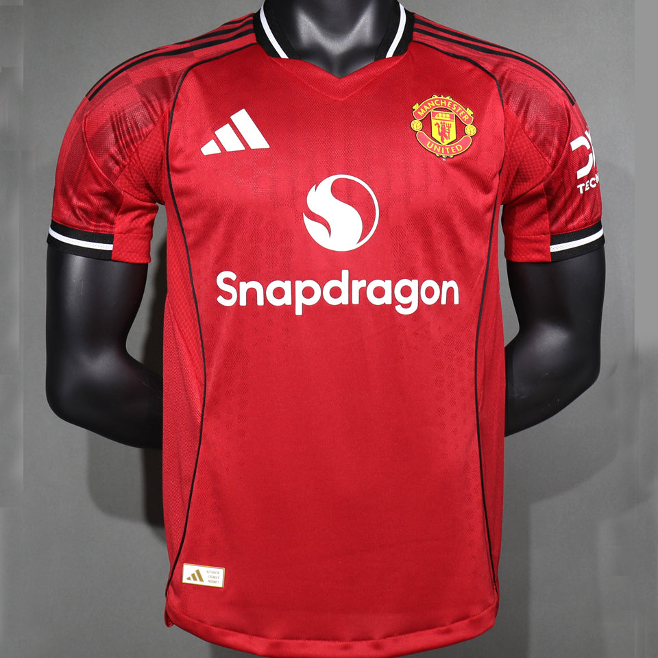jersey 2025/26 manchester united local manga corta versión jugador