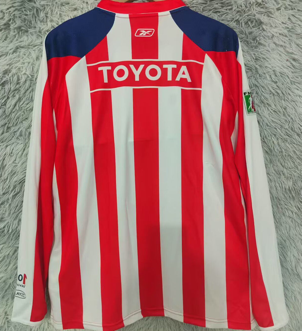 jersey 2006/2007 chivas local manga larga versión fan retro