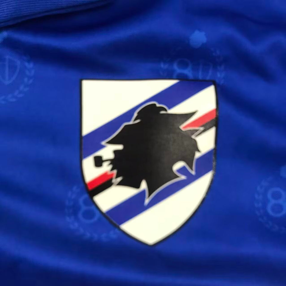 jersey 2026/27 sampdoria local manga corta versión fan