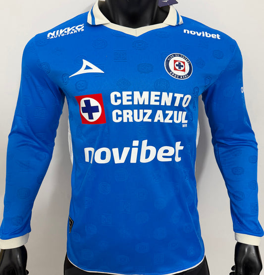 Jersey 2026/27 Cruz Azul Local Manga larga Versión Jugador