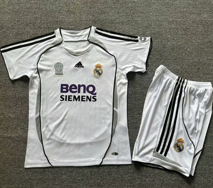 Jersey 2006/07 Real Madrid Local Manga corta Niño Retro
