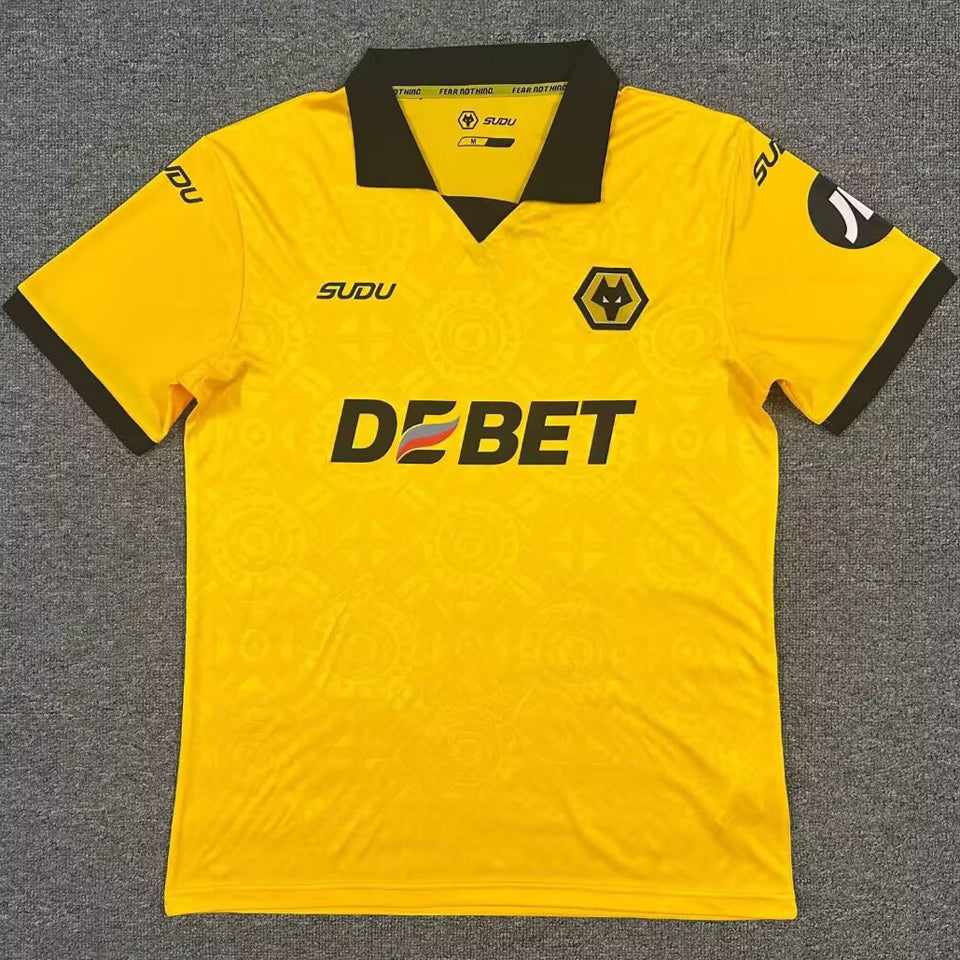 jersey 2025/26 wolves local manga corta versión fan