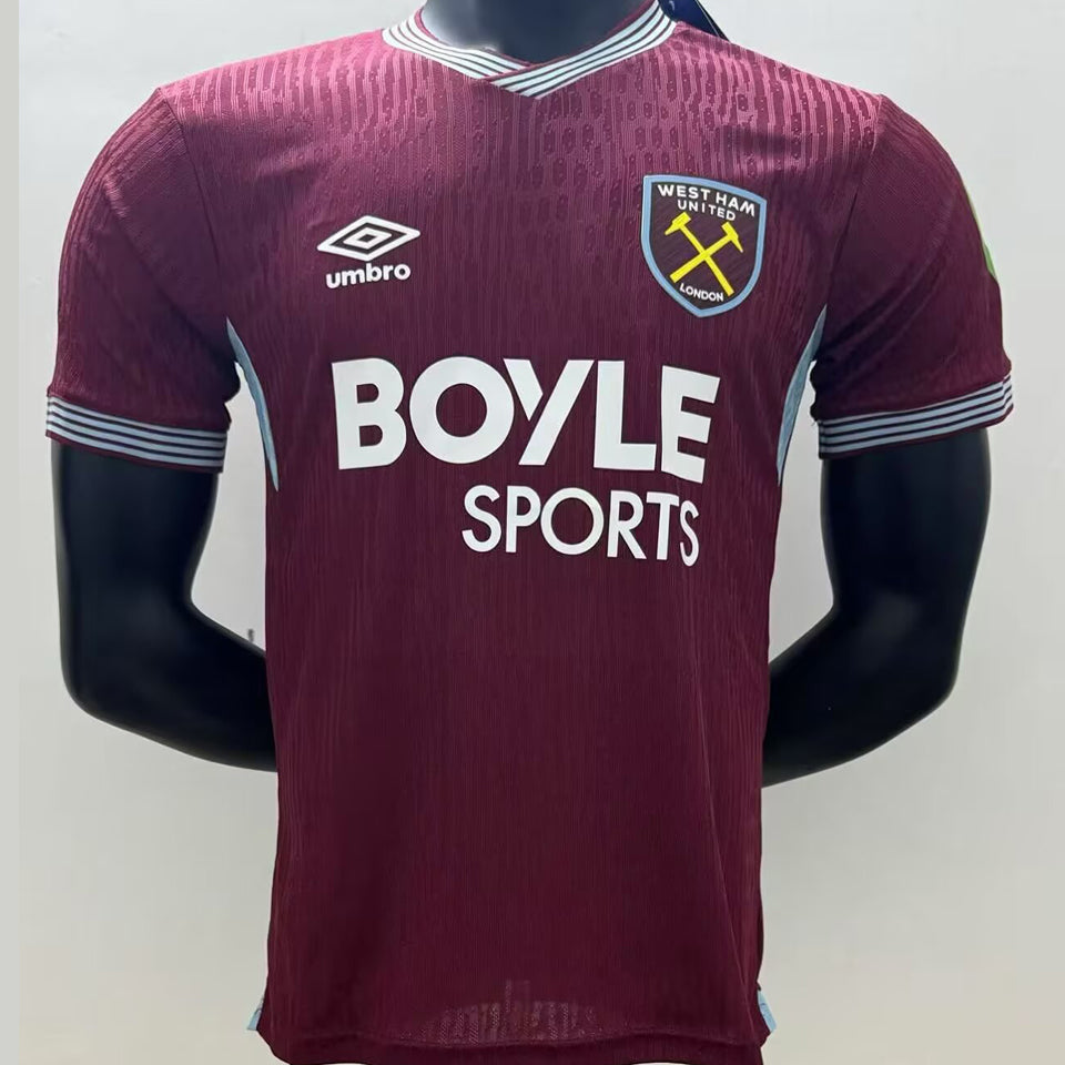 jersey 2025/26 west ham local manga corta versión jugador