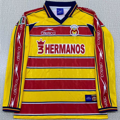 Jersey 1999/2000 Monarcas Morelia Local Manga larga Versión Fan Retro