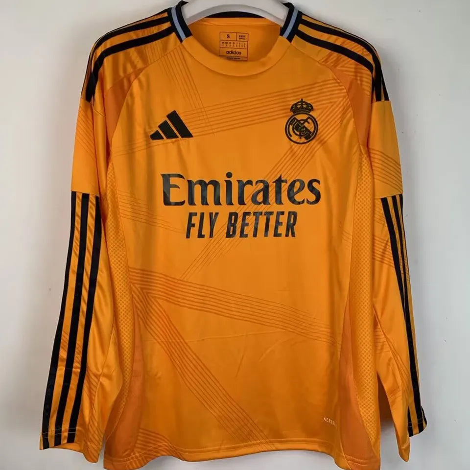 Jersey 2024/25 Real Madrid Visitante Manga larga Versión Fan