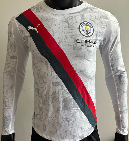Jersey 2025/26 Manchester City Visitante Manga larga Versión Jugador
