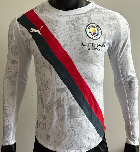 Jersey 2025/26 Manchester City Visitante Manga larga Versión Jugador
