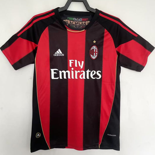 Jersey 2010/11 AC Milan Local Manga corta Versión Fan Retro