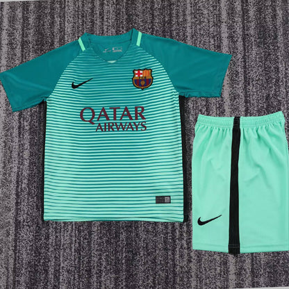 Jersey 2016/2017 Barcelona Tercero Manga corta Niño Retro