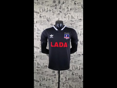 jersey 1991 colo-colo visitante manga corta versión fan retro