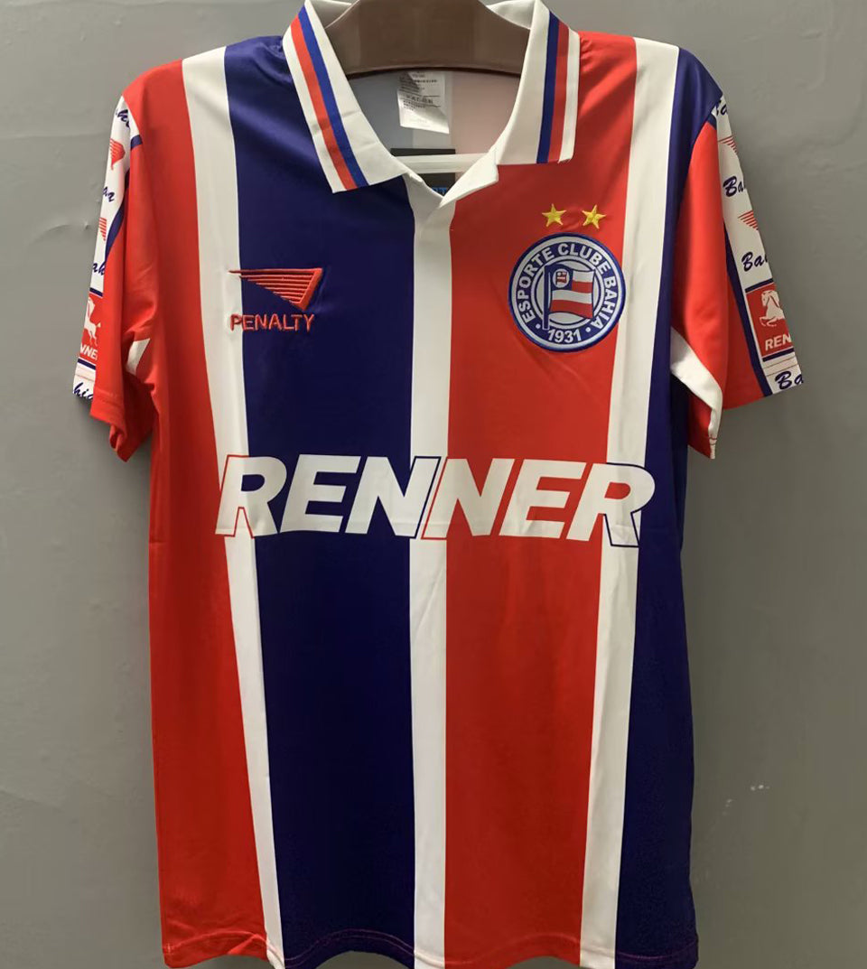 jersey 1996 bahia visitante manga corta versión fan retro