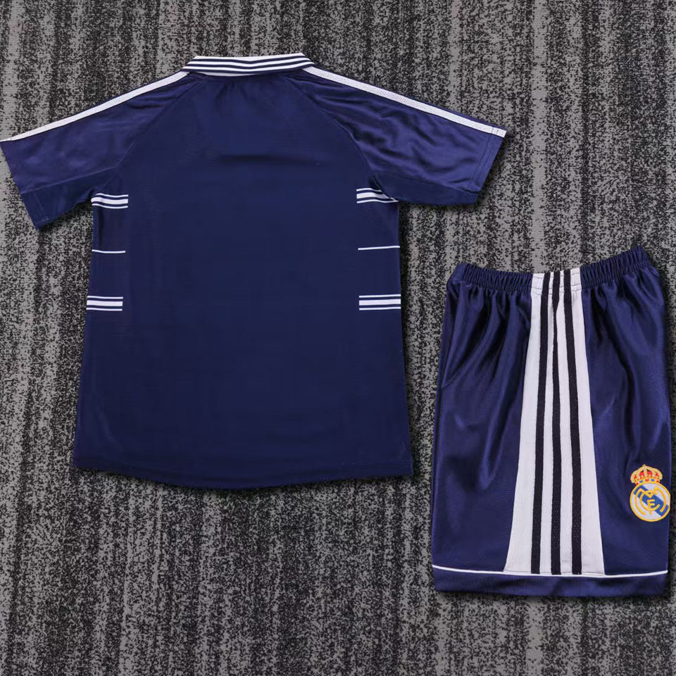 jersey 1998/2000 real madrid visitante manga corta niño retro