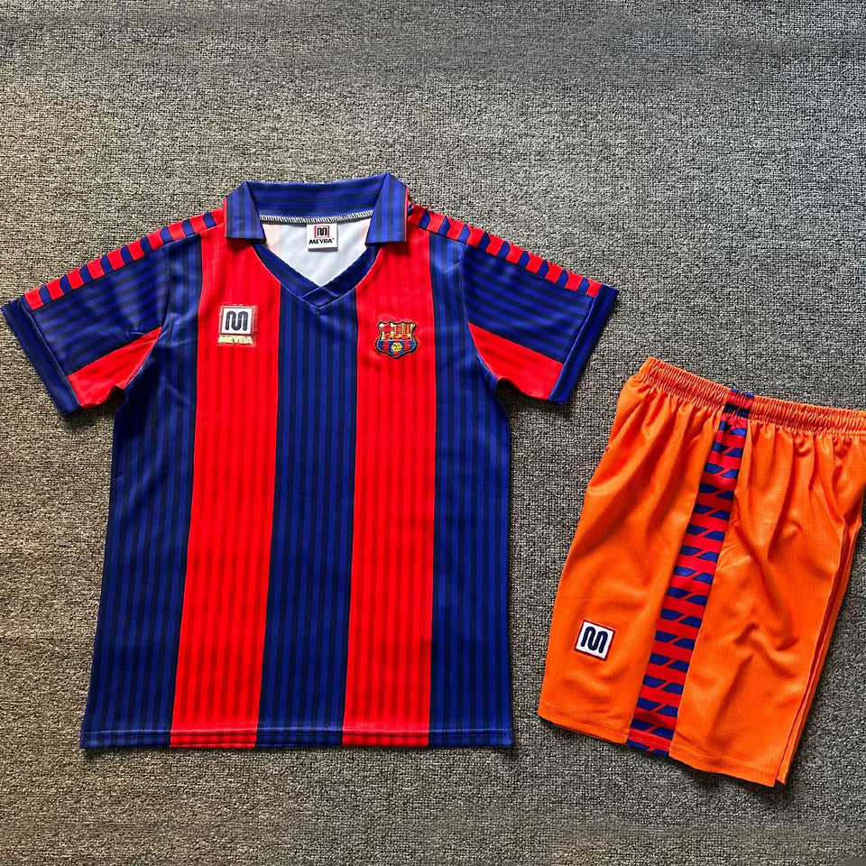 jersey 1991/92 barcelona local manga corta niño retro